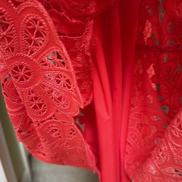 Shoshanna Midnight Strapless Coral Lace Dress size 12 brand new with tags. Saks - Picture 6 of 10